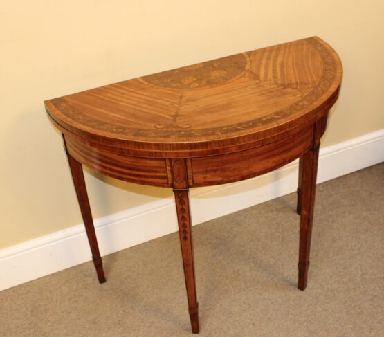C1800 Georgian Satin Wood Card Table